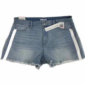 NWT Denim Strip Tux Shorts - Tinsel Town